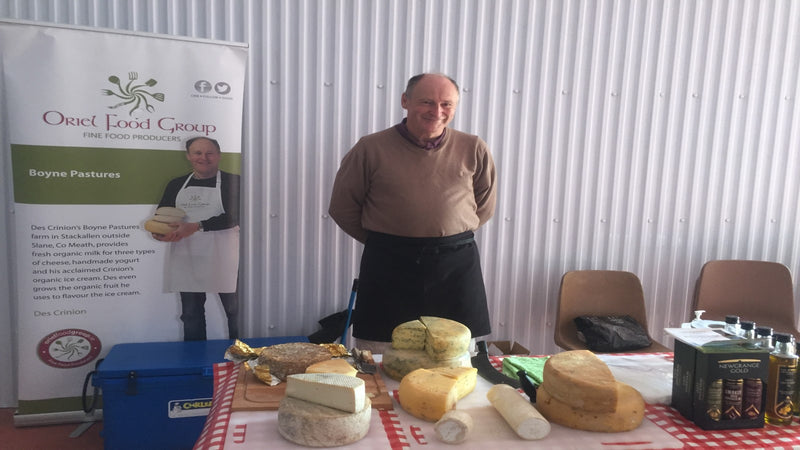 Des Crinion, a producer of both goat & cow's cheese. 