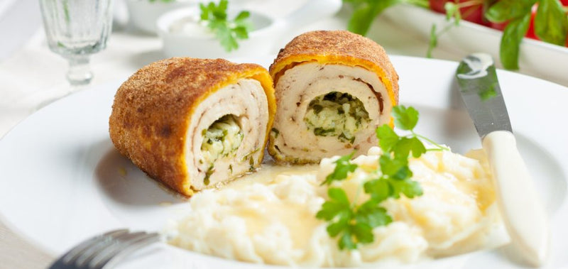 Hugh Maguire's Chicken Kiev with Spring Onion & Asparagus