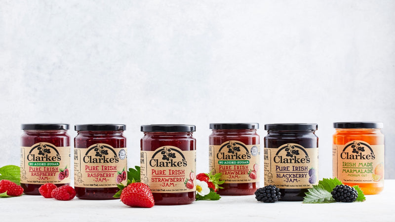 Clarke's Fresh Fruit, producers of jams & marmalades made from their own family farm in Stamullen, Co. Meath. 