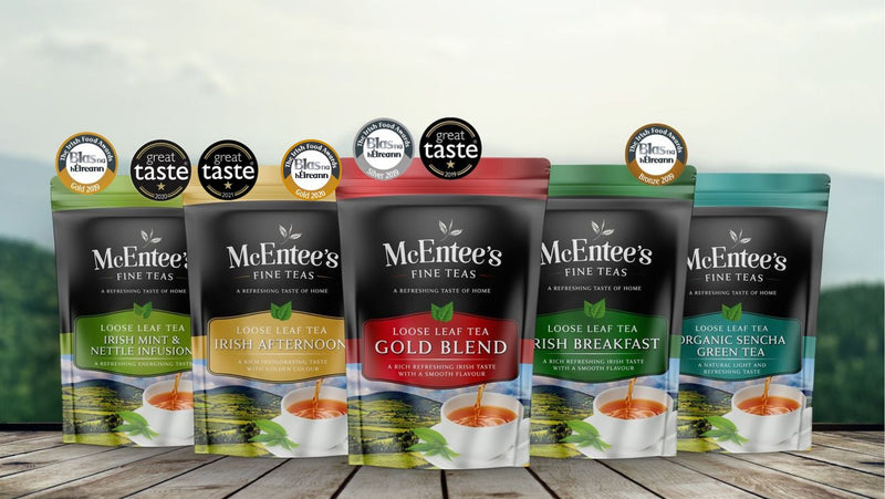McEntee's Irish Tea, Award winning blends of traditional Irish loose tea.